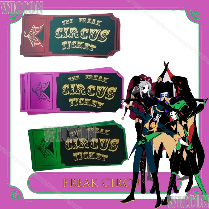 Anime Merchandise In Japanese - Freak Circus Ticket Card Rojo Verde