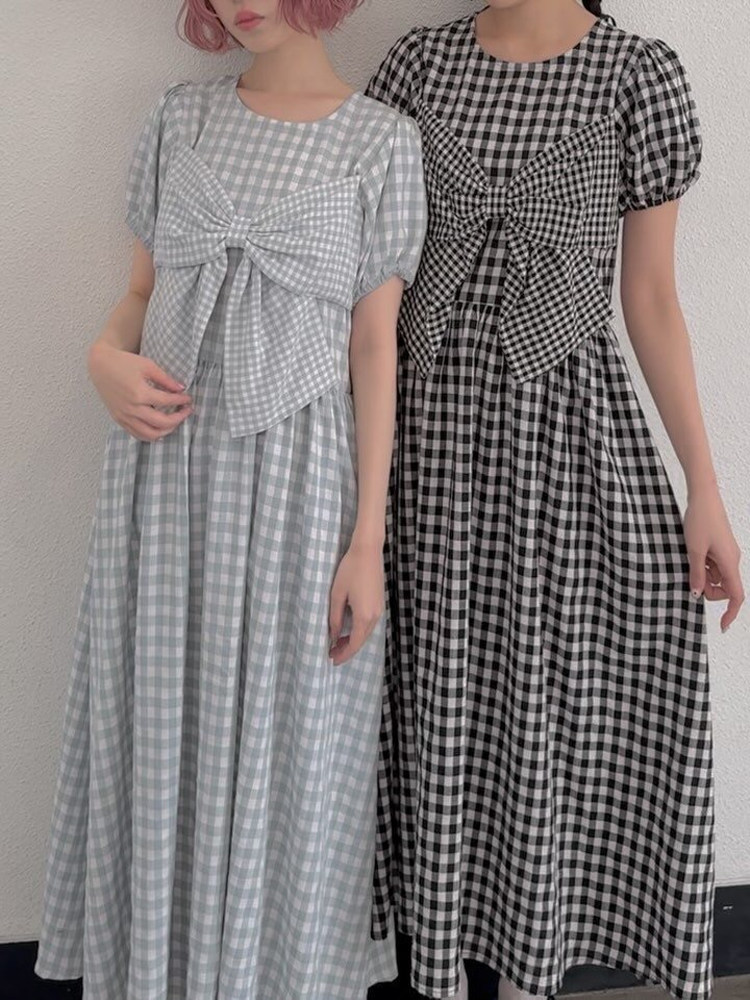 Vestido a Cuadros con Lazo de  - Anime Merchandise In Japanese reseña y precio